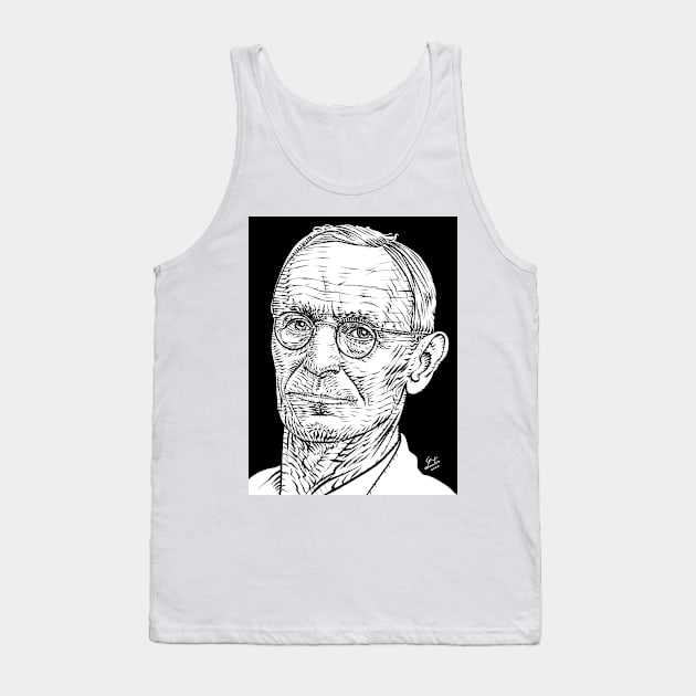 HERMANN HESSE ink portrait Tank Top by lautir